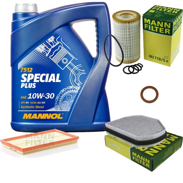 MANN-FILTER Inspektionspaket Mannol 5L Special Plus 10W-30 FüR Mercedes CLK 430-image