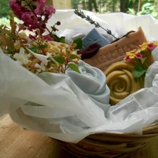 5 Natural Handcrafted Soap Collection Gift Basket