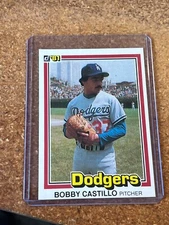 1981 Donruss Baseball # 298 Bobby Castillo