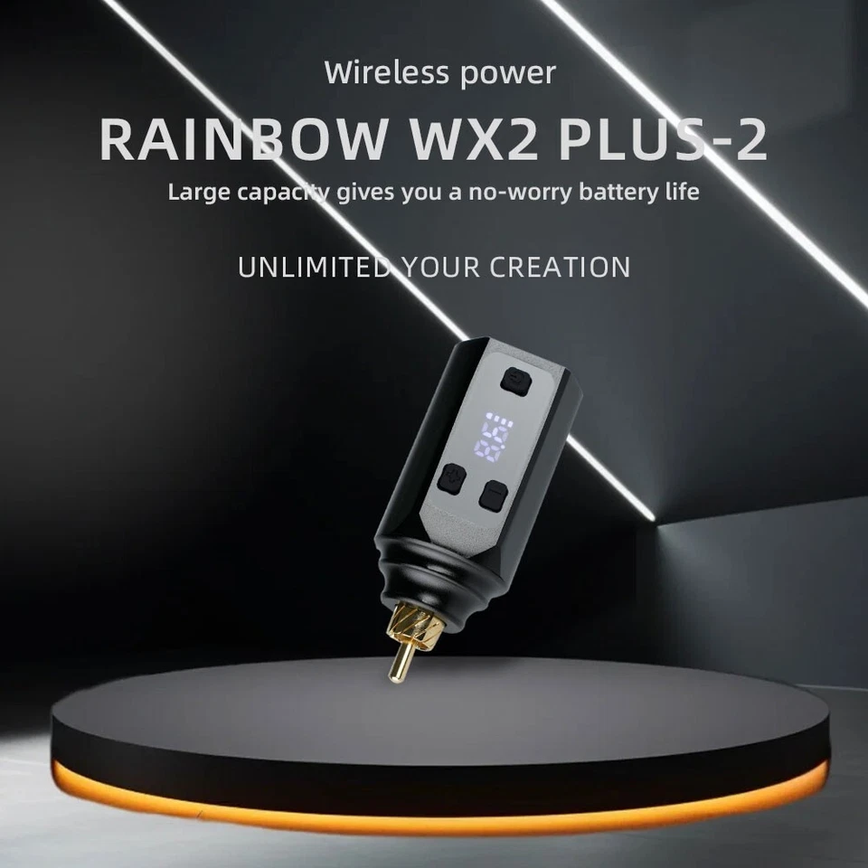 Wireless Tattoo Power Supply 1500mAh Digital LCD RCA Pen Rechargable Battery - Image 2 of 4