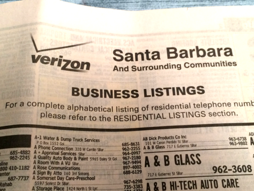 SANTA BARBARA YEAR '2011-2012 WHITE AND YELLOW PAGES TELEPHONE DIRECTORY-VERIZON - Picture 4 of 20
