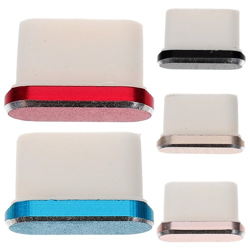5PCs Type-C Dust Plug USB Charging Port Protector Alloy Cover Phone Accessories - 第 3/10 張圖片
