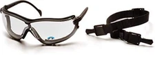 PYRAMEX Safety V2G Bifocal Readers Eyewear, Clear +1.5 Anti-Fog Lens