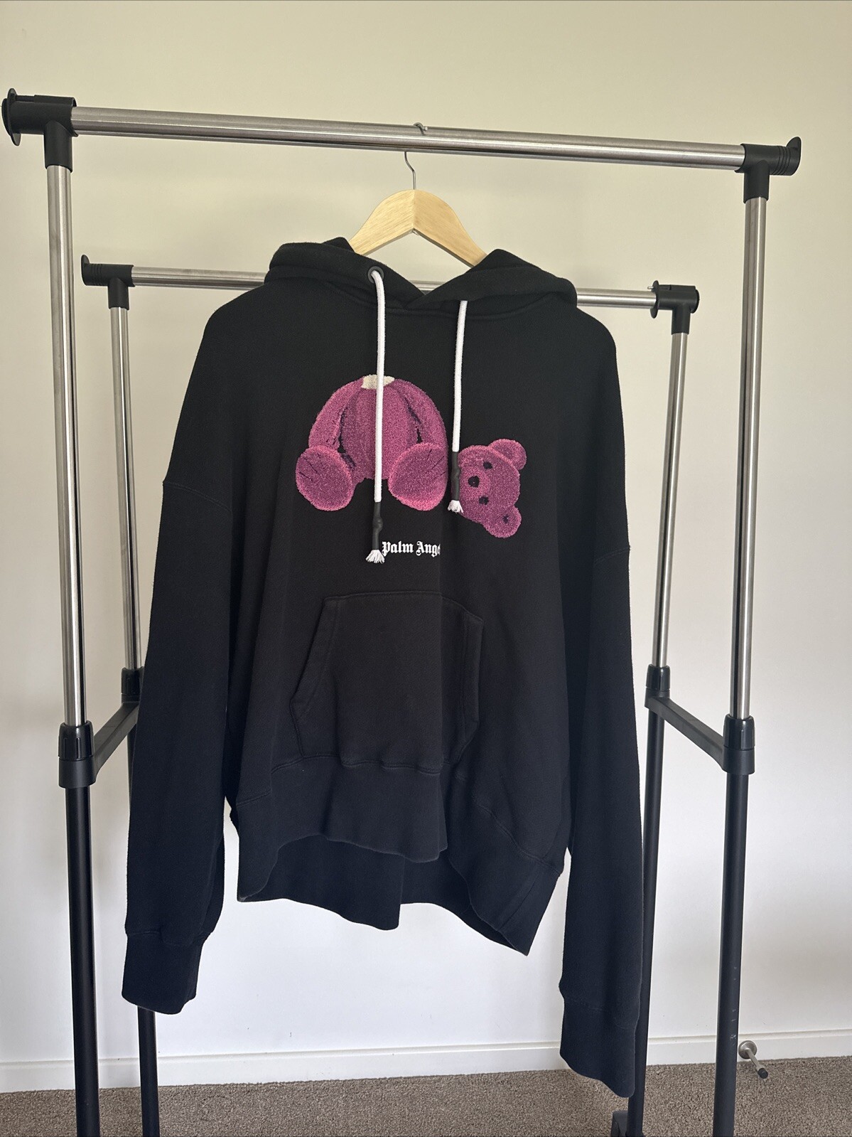 Fashion Palm Angels Bear Hoodie Purple Palm Angels Kill The Bear