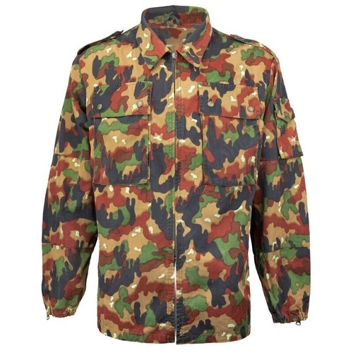Swiss Alpenflage M83 Camo Lightweight Combat Jacket Size L, Grade 1 Ex,free ship - product listing photo