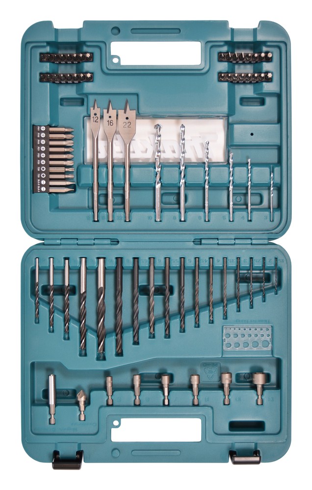 Makita D-47226 Set Punte Inserti Bits Trapano Avvitatore 77 Pezzi Metallo