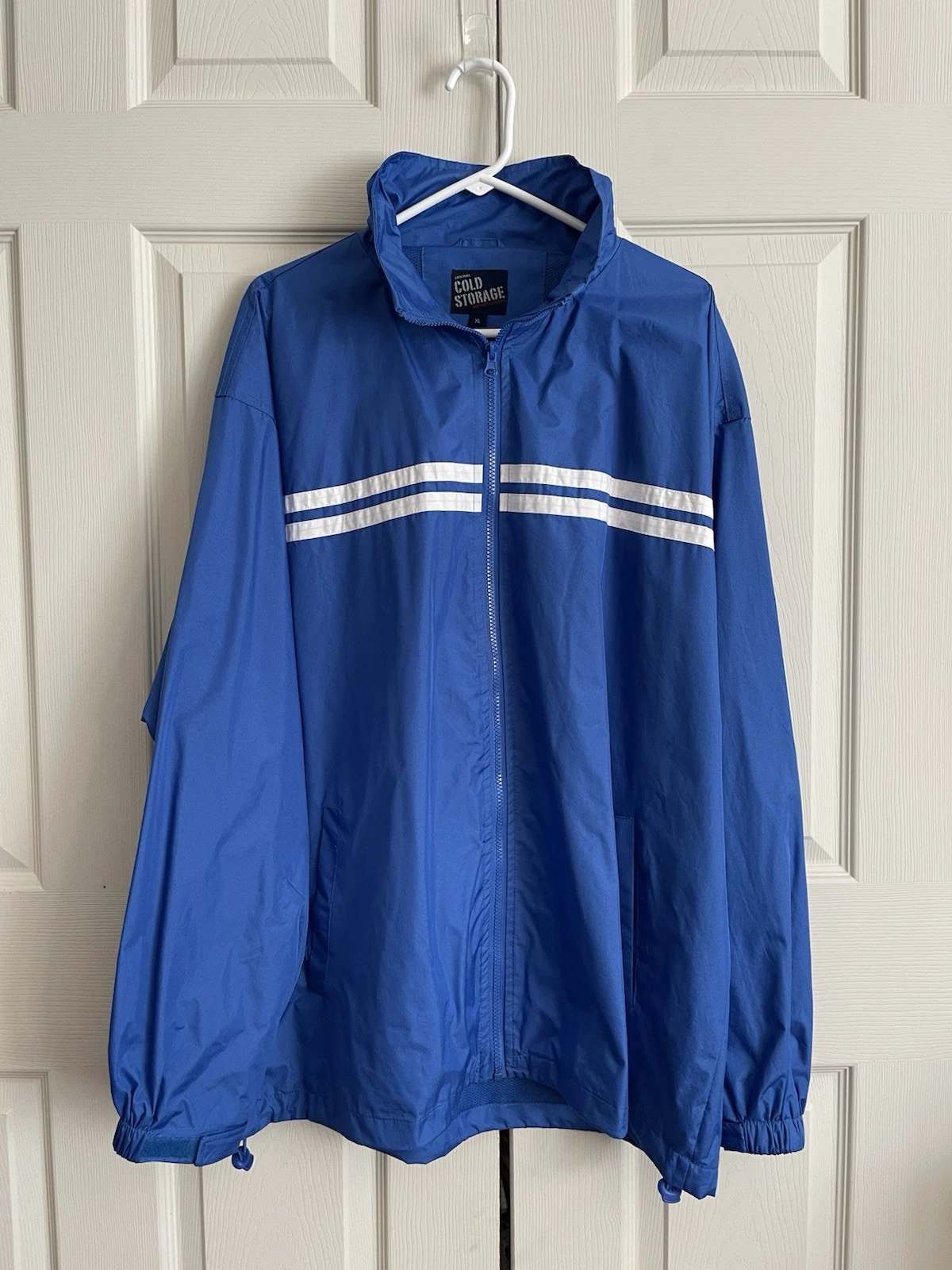 Cold Storage Blue Shoftshell Jacket Adult Size XL Full Zip