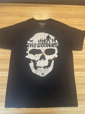 The Goonies  Skull Treasure Map T Shirt Size Medium Black