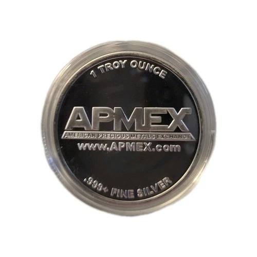 APMEX 1 Troy Ounce .999 Fine Silver Round American Precious Metals Exchange