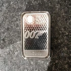 James Bond 007 ~ 1 oz 9999 Silver Bar ~ Diamonds Are Forever ~ The Royal Mint