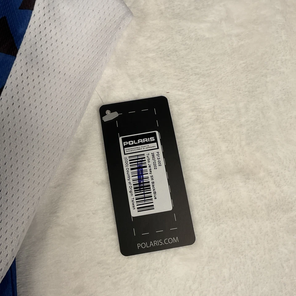 Polaris Jersey Turbo Ventilated Moisture Wicking ATV RZR SXS RANGER Blue Black S - Image 3 of 4