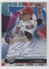 2020 Bowman's Best of Blue Refractor 37/150 Cade Cavalli #B20-CC Auto 0zt4