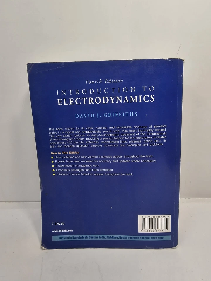 Introduction to Electrodynamics (Paperback, 2012) by David J Griffiths - Image 4 of 4