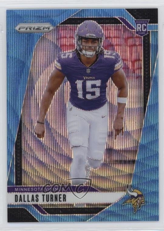 2024 Panini Prizm Rookies Blue Wave Prizm 189/230 Dallas Turner #324 1r9c