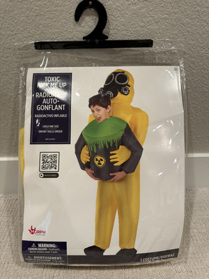 Toxic Pick Me Up Radioactivo Inflable Child Costume One Size Halloween Party New