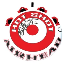 Hot Shot Towable 1-2 Rider Tube for Boating and Water Sports, Double-Stitched...