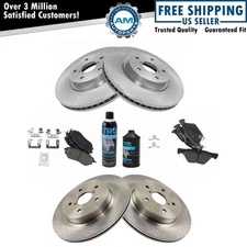 Front & Rear Ceramic Brake Pad & Rotor Kit w/Chemicals for Outback Legacy