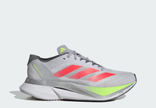 Adidas Adizero Boston 12 JI4473 "Grey/Lucid Red/Lemon" Women's Running Shoes