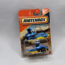 Matchbox 2026 Blue Yellow Road Roller 29/125