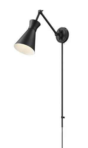 Z-Lite 351S Soriano 7" Tall Wall Sconce - Matte Black / Modern Gold - Picture 10 of 12