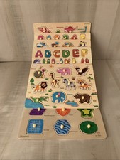 GRINNNIE Wooden Peg Puzzle for Toddlers, 6 Pack Toddler Puzzles Set for 3 4 5...