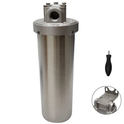 BANFLUXION Cartridge Filter Housing Stainless Filtration Tool 1/2NPT 10'' No Filter Element