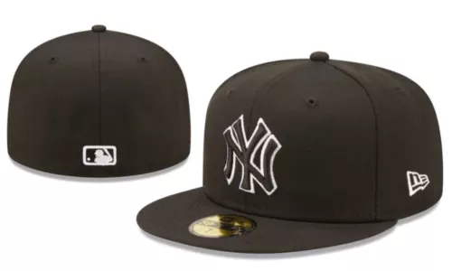 Herren New York Yankees Neu Einfarbig MLB Baseball Cap Fitted Mütze Kappe - Bild 5 von 18