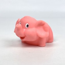 Elegantbaby Pink Baby Elephant Miniature Rubber Bath Squirter Water Squeeze Toy