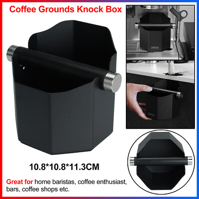 Large Capacity 10.8*10.8*11.3cm Coffee Grounds Knock Box Anti-rust Easy to clean