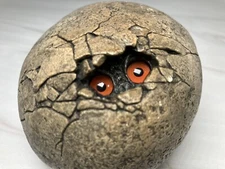 Baby Dragon Hatching 1994 Egg Statue Figurine Melody Peña Windstones Edition