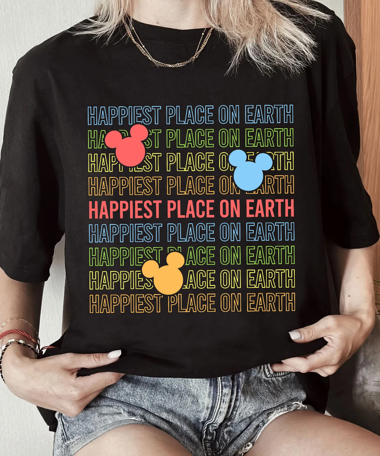 Disney Happiest Place on Earth Mickey Mouse Ears Shirt