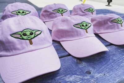 Baseball Cap Hat Adjustable Pink Star Wars Mandlorian Baby  display picture 3