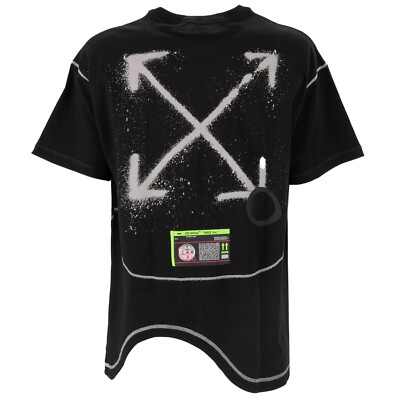 OFF-WHITE Virgil Abloh x NIKE Oversize Cotton Logo Mesh T-Shirt