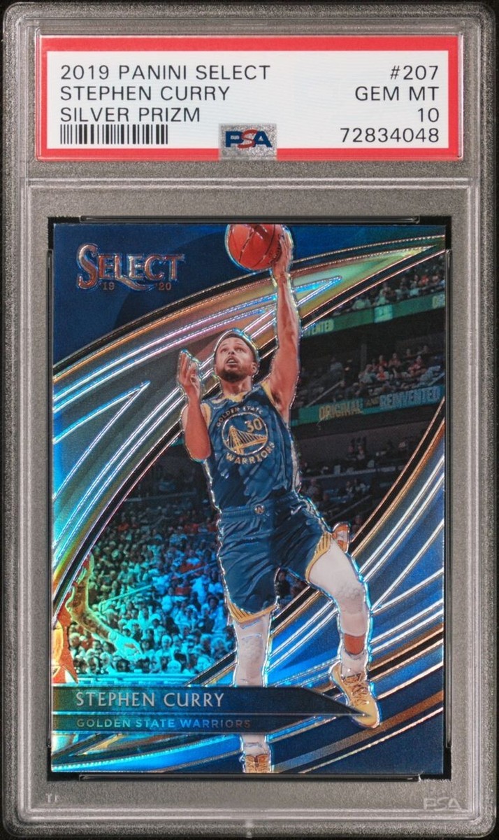2019 Panini Select #207 Stephen Curry Silver Prizm PSA 10 MVP 