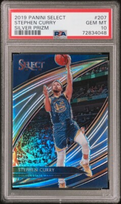2019 Silver Prizm Stephen Curry PSA 10