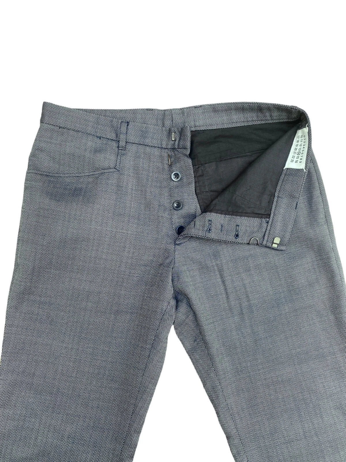 MAISON MARGIELA Pantaloni grigi in lana Martin Margiela taglia 48 US 31 100% lana