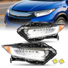 For 2019-2022 Honda HRV HR-V OE Style Full LED Headlights Assembly Pair L+R