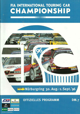 FIA ITC Championship Nürburgring 1996 Programmheft