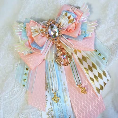 Anime-Inspired Bow Ribbon Cosplay Decoration for Hair, Bags, Backpacks & Ita Bag - Picture 9 of 13