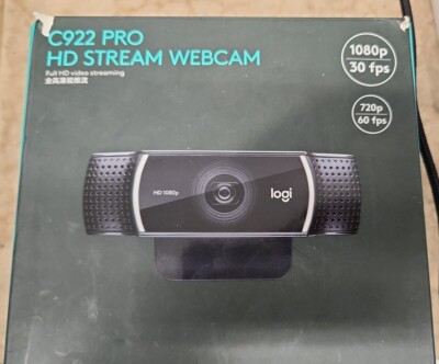 Logitech C922 PRO Stream 1080 Webcam for HD Video Streaming Open box