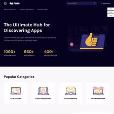 App Directory Website Design with Free VPS Web Hosting and Installation