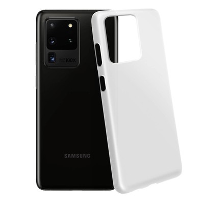 Gelhülle, Backcover für Samsung Galaxy S20 Ultra, frosted case   Weiß