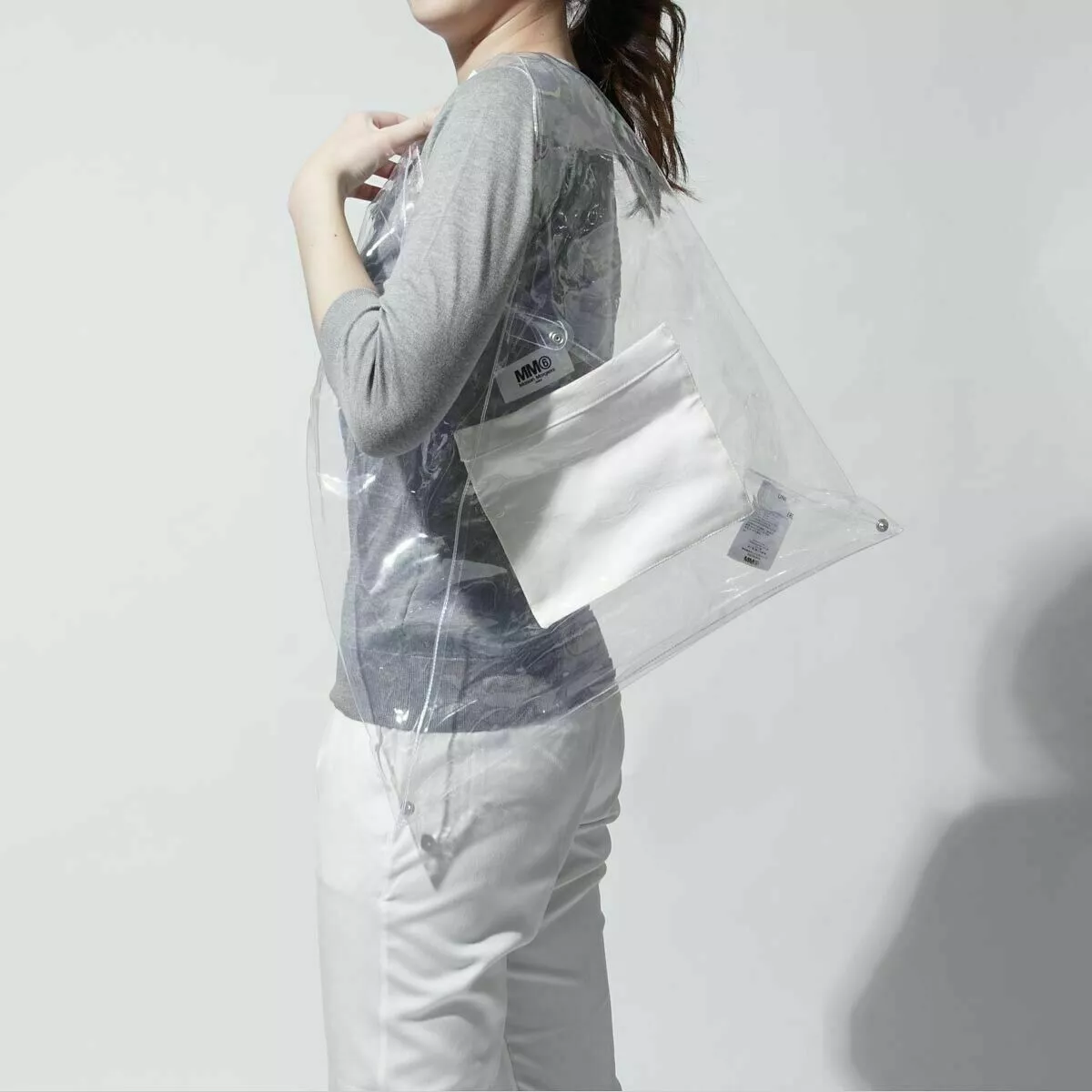 MM6 Maison Margiela S41wd0012 Japanese PVC Vinyl Tote Bag Handbag Shopper New