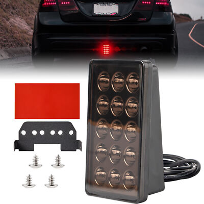 Geräuchertes F1 Style Bremsleuchte AUTO Rücklicht 15-LED Lampe Hinten Universal