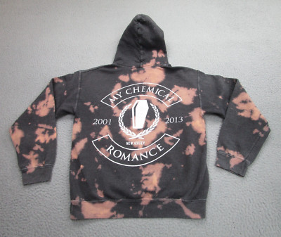 My Chemical Romance Sweater Mens Small Grunge Tie Dye Hoodie Sweatshirt y2k punk