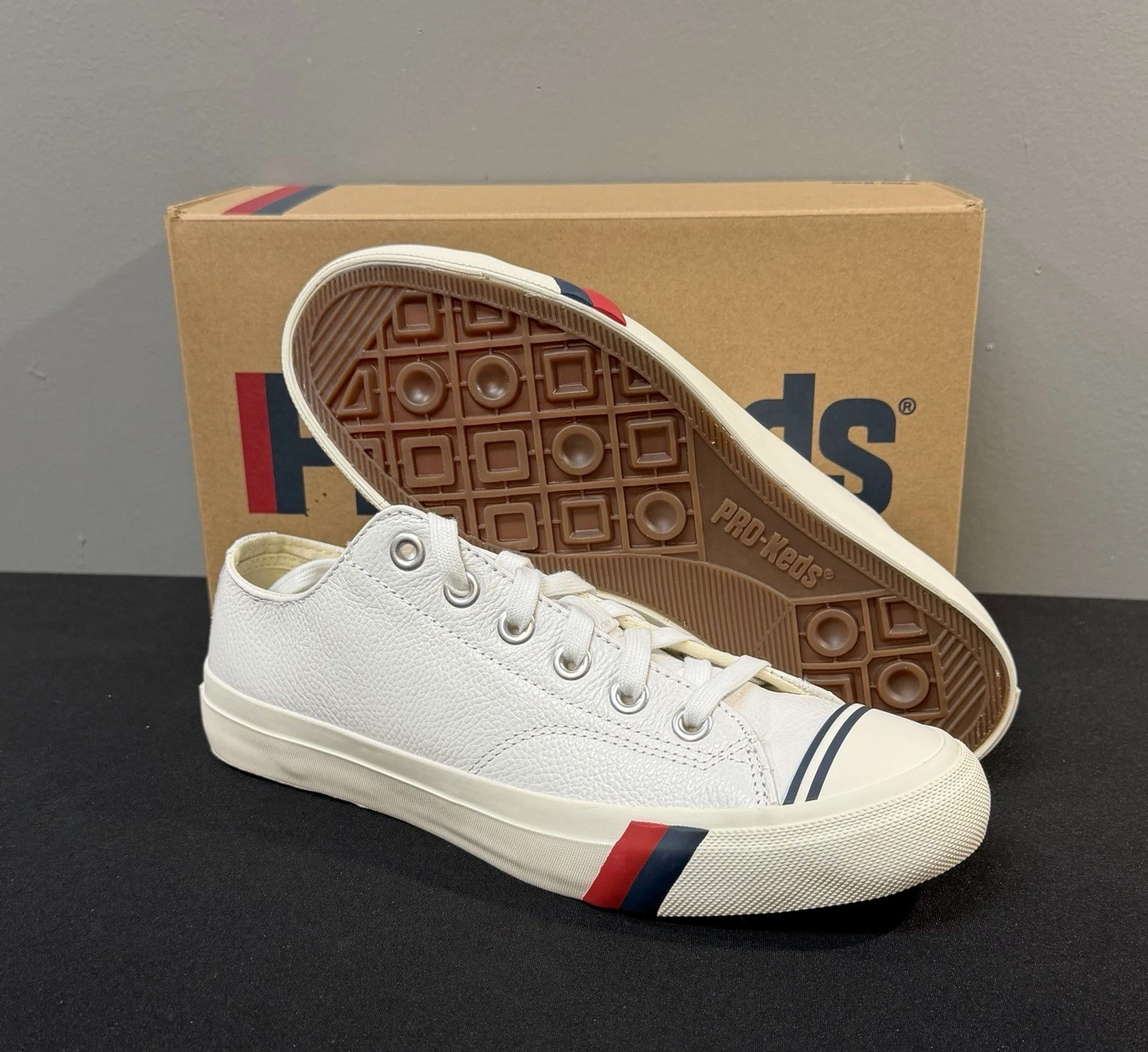 Pro-Keds Royal Lo Lace Up Men's Size 11 (M) White Leather Shoes Sneaker NWB