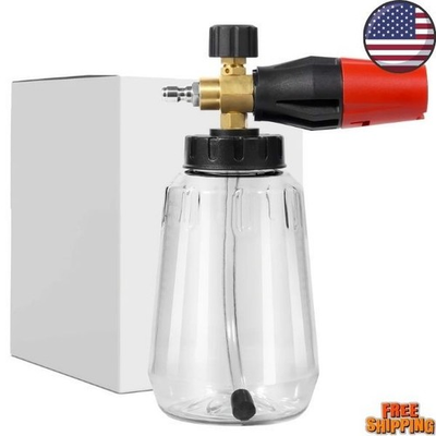 #ad Heavy Duty Foam Cannon 1L Bottle 1 4quot; Quick Connect Pressure Washer Thick Foam $11.99