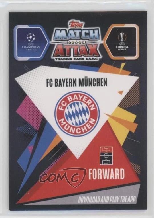 2020-21 Topps Chrome Match Attax UCL Hat-Trick Hero Refractor Robert Lewandowski - Image 2 of 2