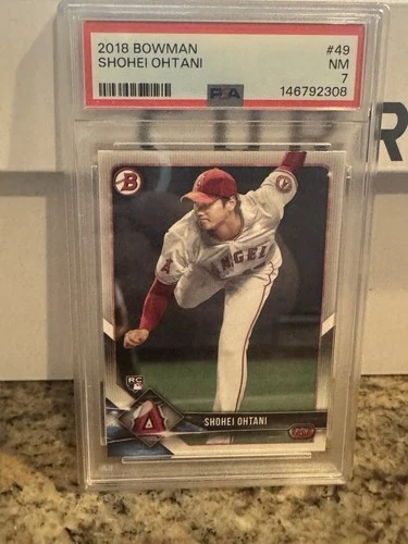 2018 Bowman - Shohei Ohtani #49 (RC) PSA 7