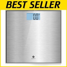 High-Precision Stainless Steel Body Weight Scale, 12x12 Inch